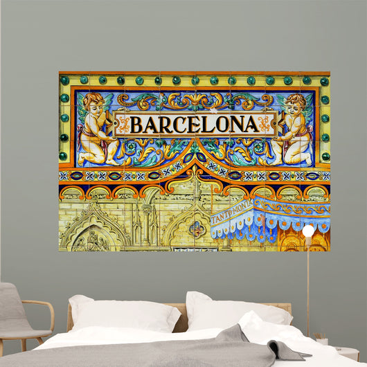 Barcelona Sign Wall Decal