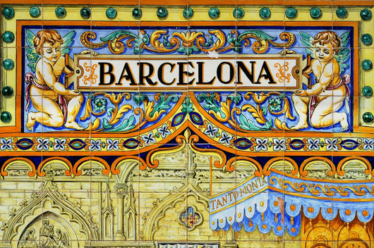 Barcelona Sign Wall Decal