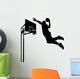 Dunking a Basketball Silhouette Wall Decal
