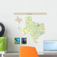 Texas Political Map Wall Decal
