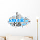 Word Cloud Marketing Plan Wall Decal