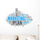 Word Cloud Marketing Plan Wall Decal