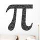Pi Numbers Wall Decal