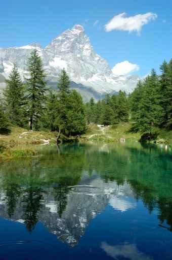 Mountain Lake Wall Decal
