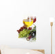 Bottle and Glasses Wine Wall Decal