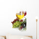 Bottle and Glasses Wine Wall Decal
