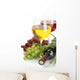 Bottle and Glasses Wine Wall Decal