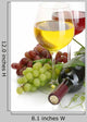 Bottle and Glasses Wine Wall Decal