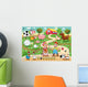 Farm Family Funny Cartoon Wall Decal