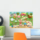 Farm Family Funny Cartoon Wall Decal