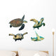 Hawksbill Sea Turtles White Wall Decal