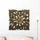Ornate Wood Floral Ornament Wall Decal