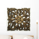 Ornate Wood Floral Ornament Wall Decal