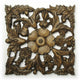 Ornate Wood Floral Ornament Wall Decal