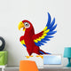 Detailed Funny Macaw Bird Wall Decal