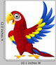 Detailed Funny Macaw Bird Wall Decal