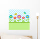 Flowers and Butterflies Wall Decal