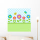 Flowers and Butterflies Wall Decal