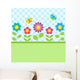 Flowers and Butterflies Wall Decal