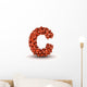 Letter C American Football Wall Decal