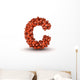 Letter C American Football Wall Decal