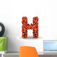 Letter H Football Wall Decal