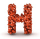Letter H Football Wall Decal