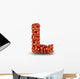 Letter L American Football Wall Decal