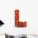 Letter L American Football Wall Decal