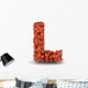 Letter L American Football Wall Decal