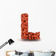 Letter L American Football Wall Decal