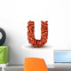 Letter U American Football Wall Decal