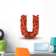 Letter U American Football Wall Decal