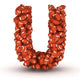 Letter U American Football Wall Decal