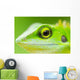 Up Green Lizard Wall Decal