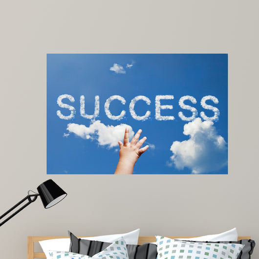 Baby Reach Success Cloud Wall Decal