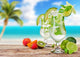 Mojito Drinks with Blur Wall Decal