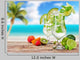 Mojito Drinks with Blur Wall Decal