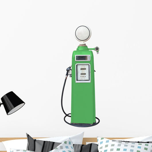 Antique Green Gas Pump Wall Decal