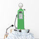 Antique Green Gas Pump Wall Decal