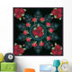 Square Decoration with Dark Wall Decal