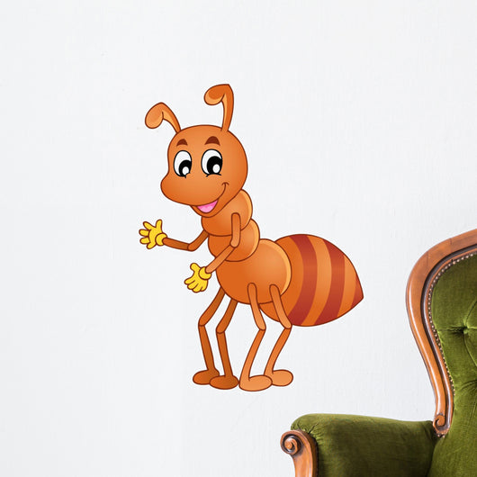 Cartoon Smiling Ant Wall Decal