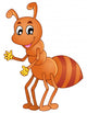 Cartoon Smiling Ant Wall Decal