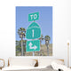 Road Sign Highway One California Wall Decal