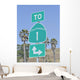 Road Sign Highway One California Wall Decal