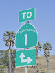Road Sign Highway One California Wall Decal