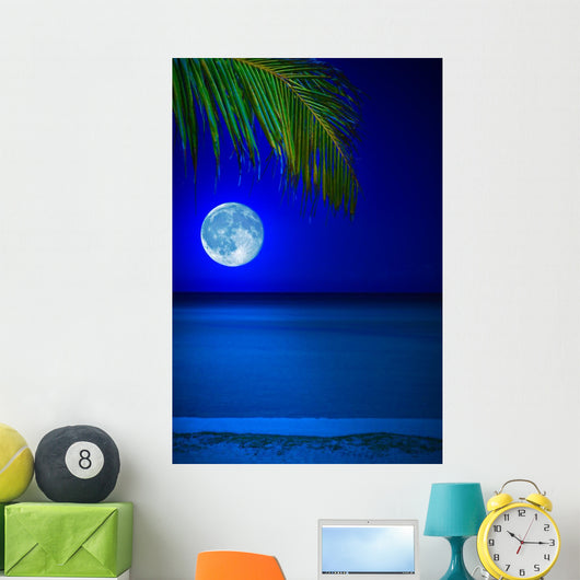 Beach Midnight with Full Wall Decal