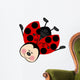 Ladybug Happy Flying Wall Decal