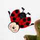 Ladybug Happy Flying Wall Decal