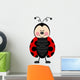 Ladybug Happy Wall Decal